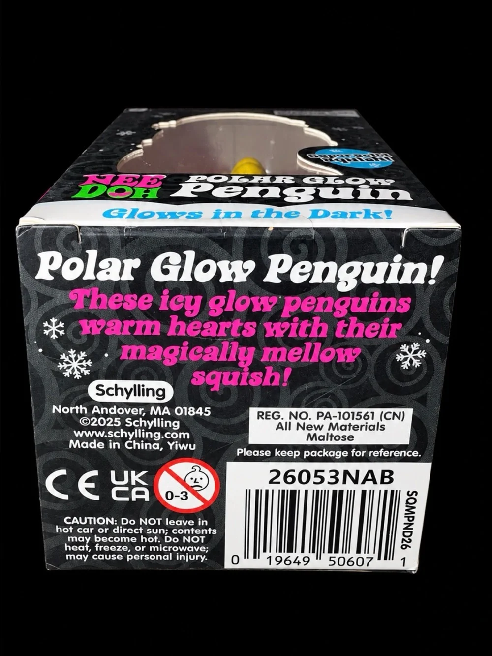🐧💖 *BRAND NEW* NeeDoh Polar Glow Penguin — Pink